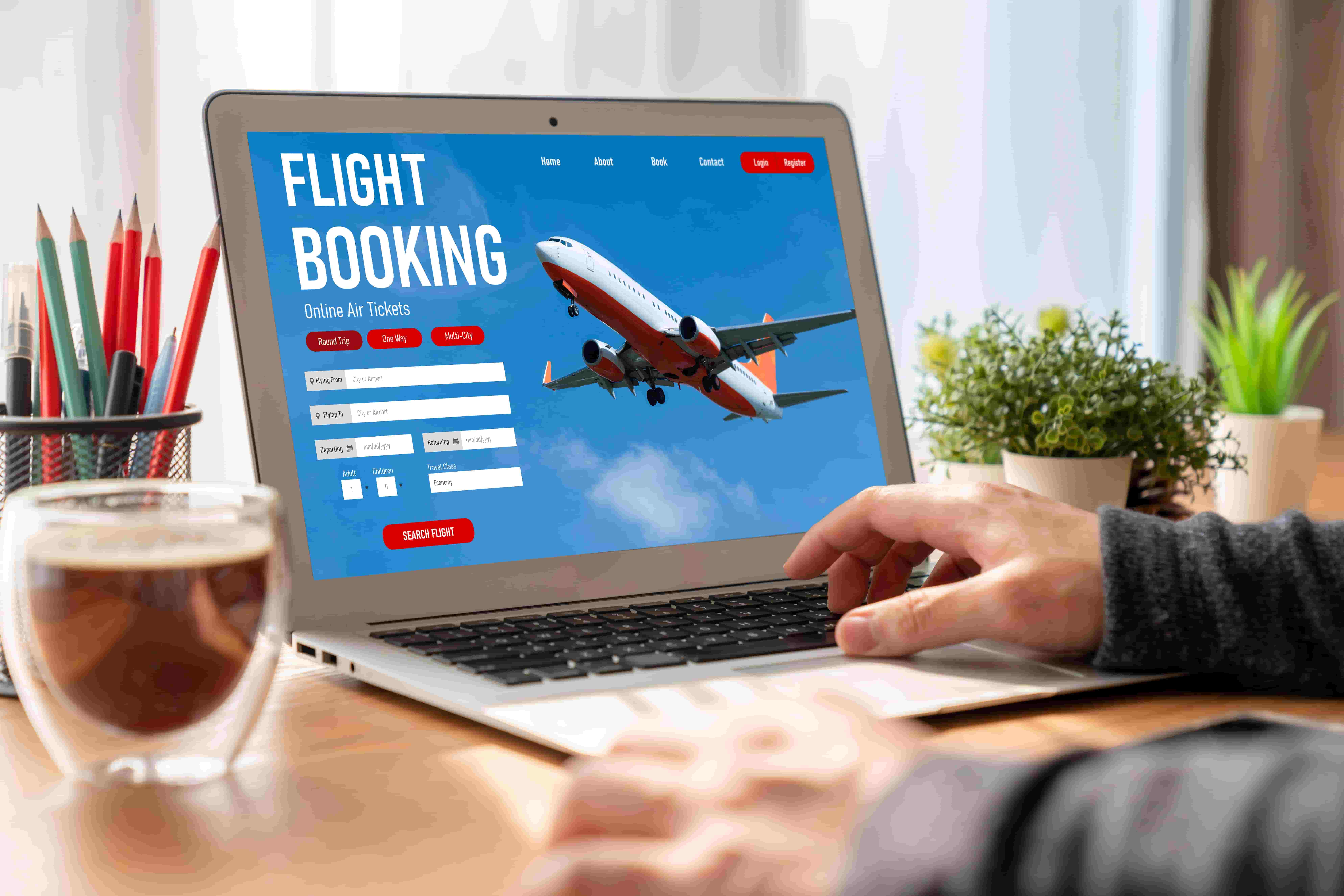 Open-source flight booking system illustration